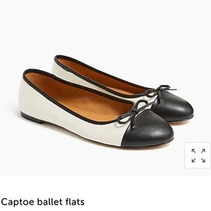 NIB J.Crew Cap-Toe Ballet Flat
